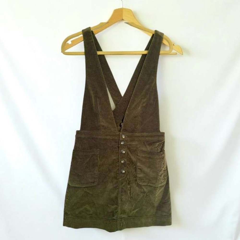 Free People Olive Corduroy Mini Dress - Picture 2 of 7